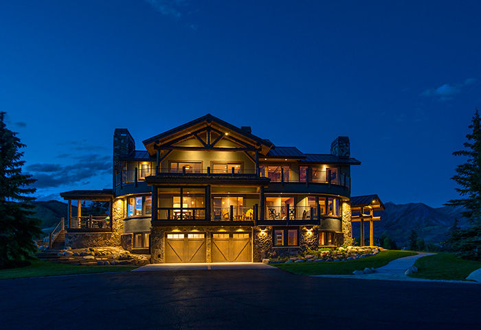 Crested Butte Custom Home Builder Bob Huckins with another custom mountain log home